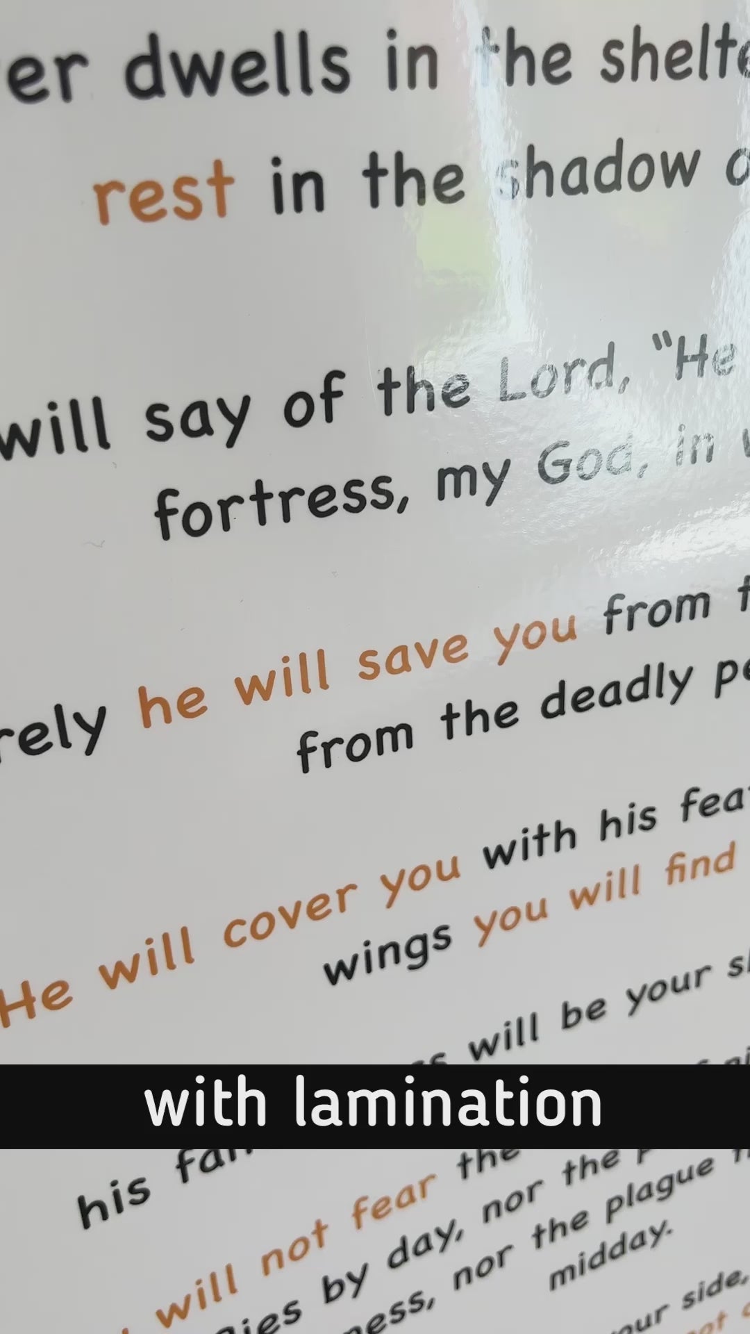 PSALM 91 Scroll