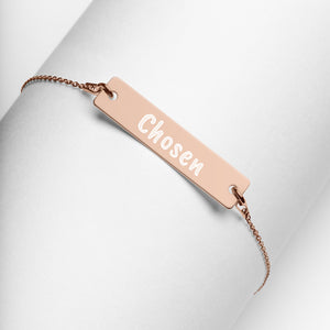 Engraved "Chosen" Bar Necklace